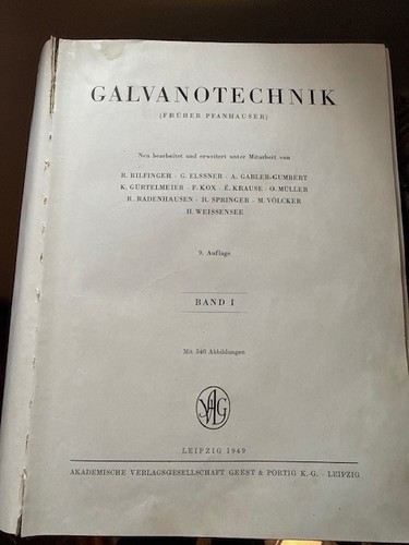 Galvanotechnik bücher - galvanotechnik,