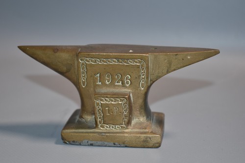 Antik miniatur messing amboss - messing,
