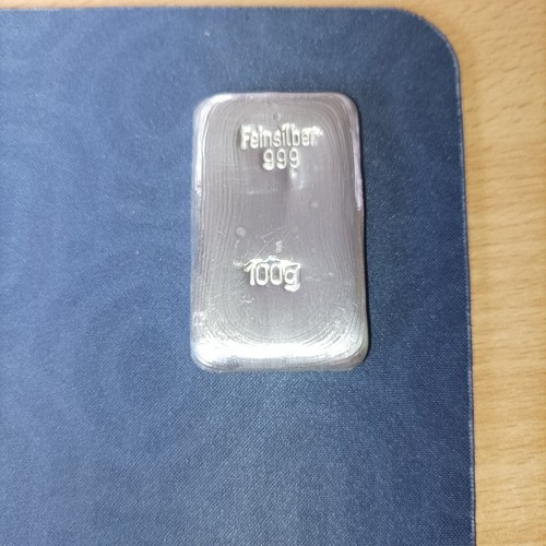 Silberbarren 100 gramm 999 - silberbarren,